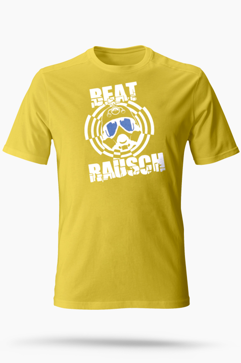 T-Shirt- Beat Rausch Logo groß gelb